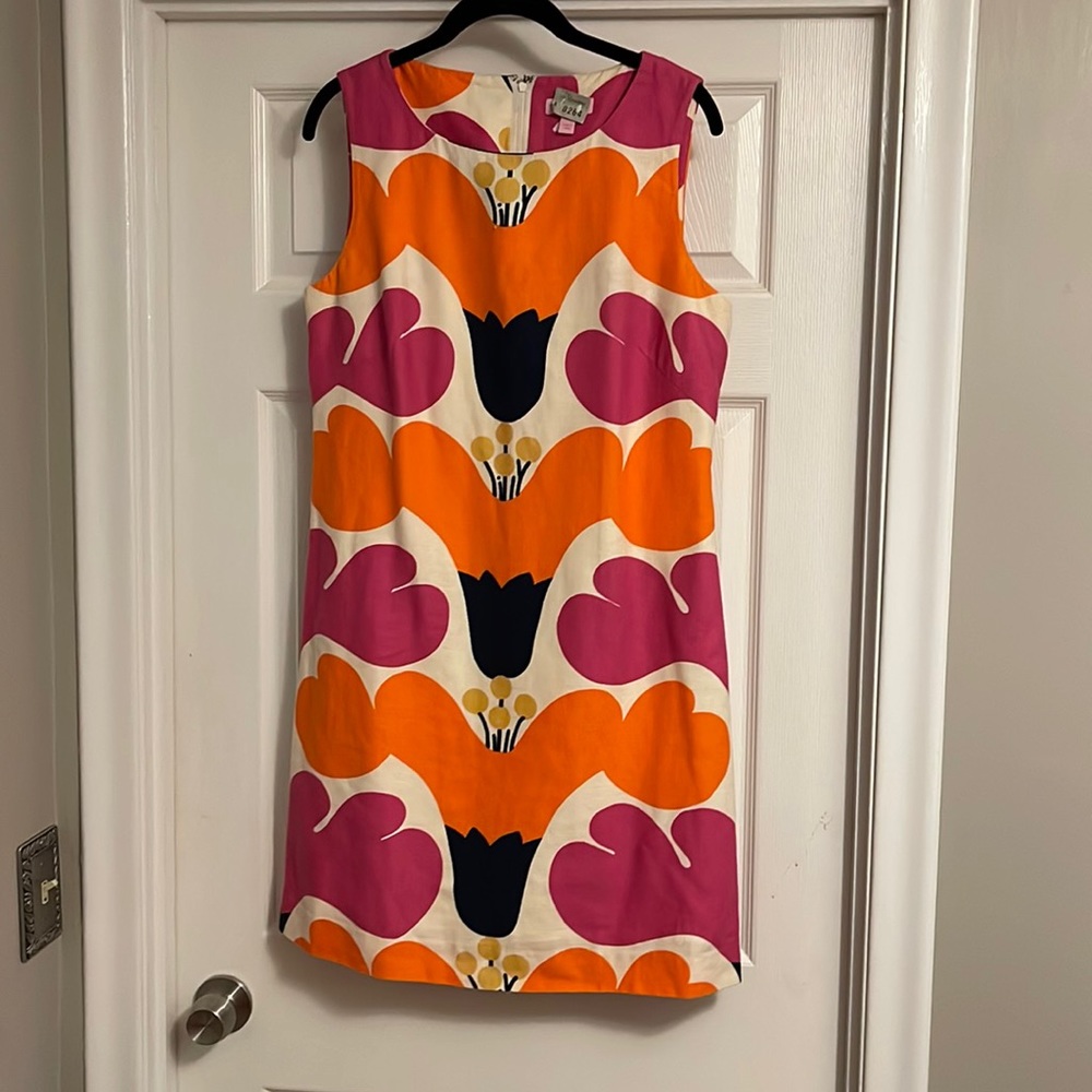 Lilly Pulitzer Jackie Oh Print Audrey shift dress 10 pink floral